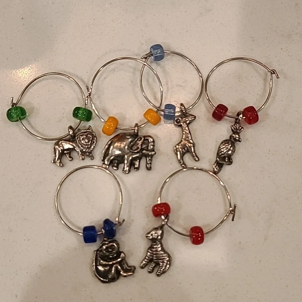 Animal Wine Charms